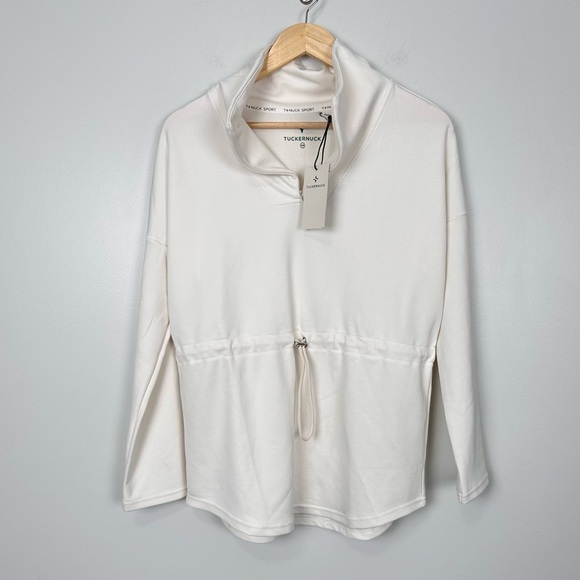TNUCK SPORT White Cinched Natalie Quarter Zip - Picture 7 of 11